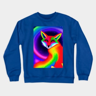 BEAUTIFUL RAINBOW FOX Crewneck Sweatshirt